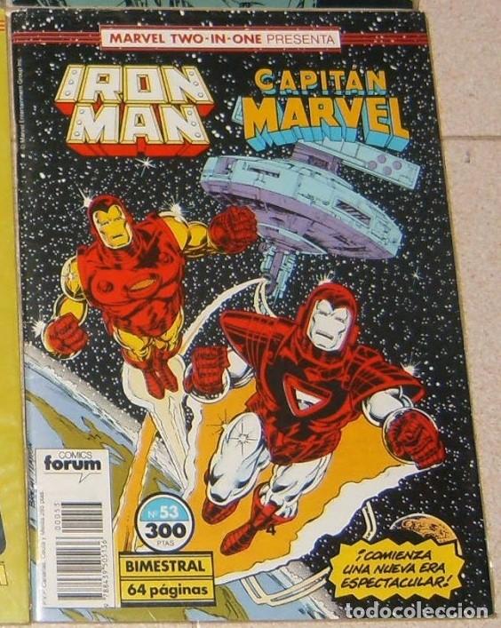 Tebeos: MARVEL TWO IN ONE . IRON MAN y CAPITAN MARVEL vol.1 N&uacute;mero 53 . FORUM