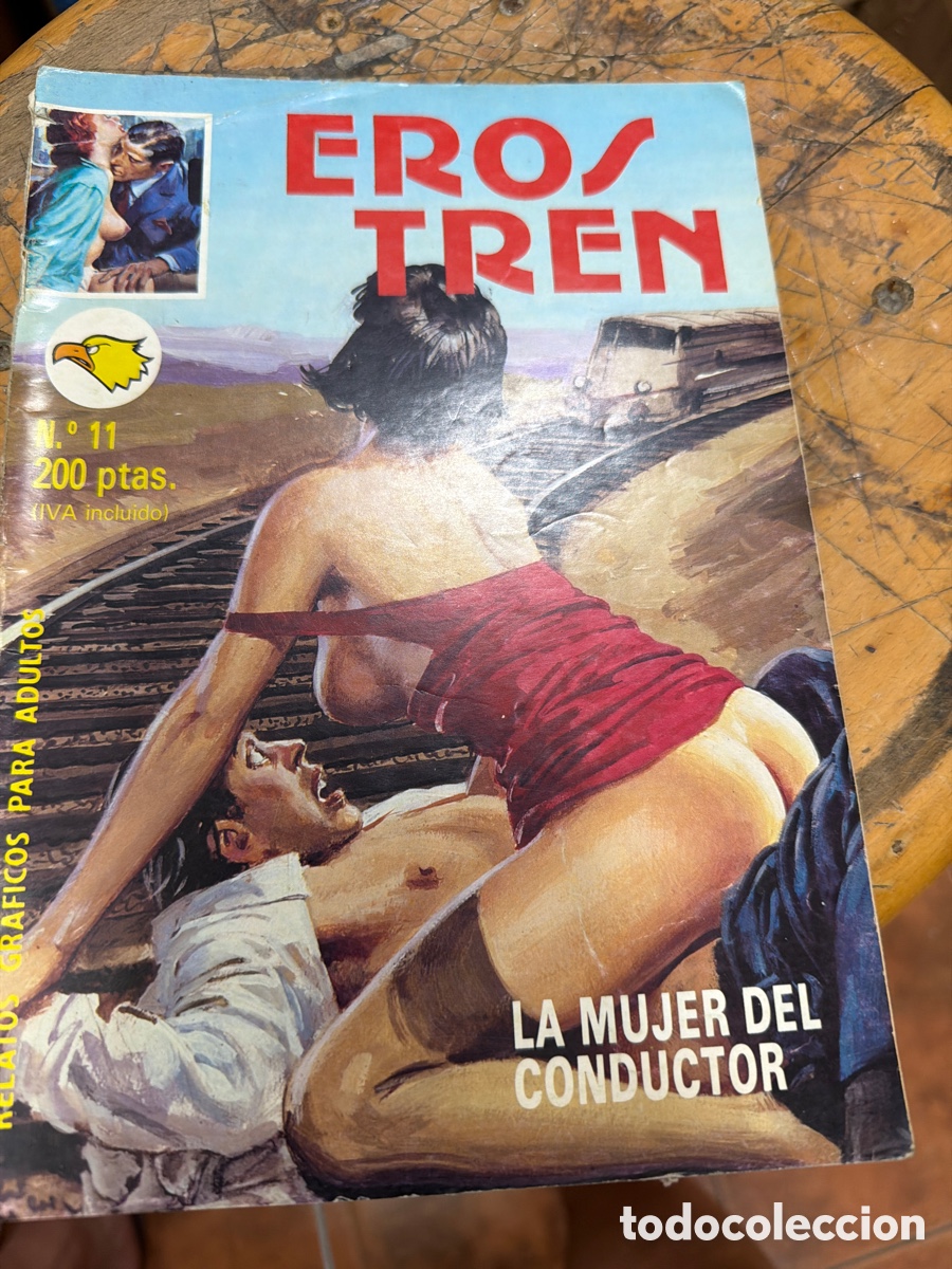 Tebeos: Lote de 2 c&oacute;mic eroticos Eros tren.relato gr&aacute;ficos para adultos.a&ntilde;os 80.N 7 y 11.edita astri