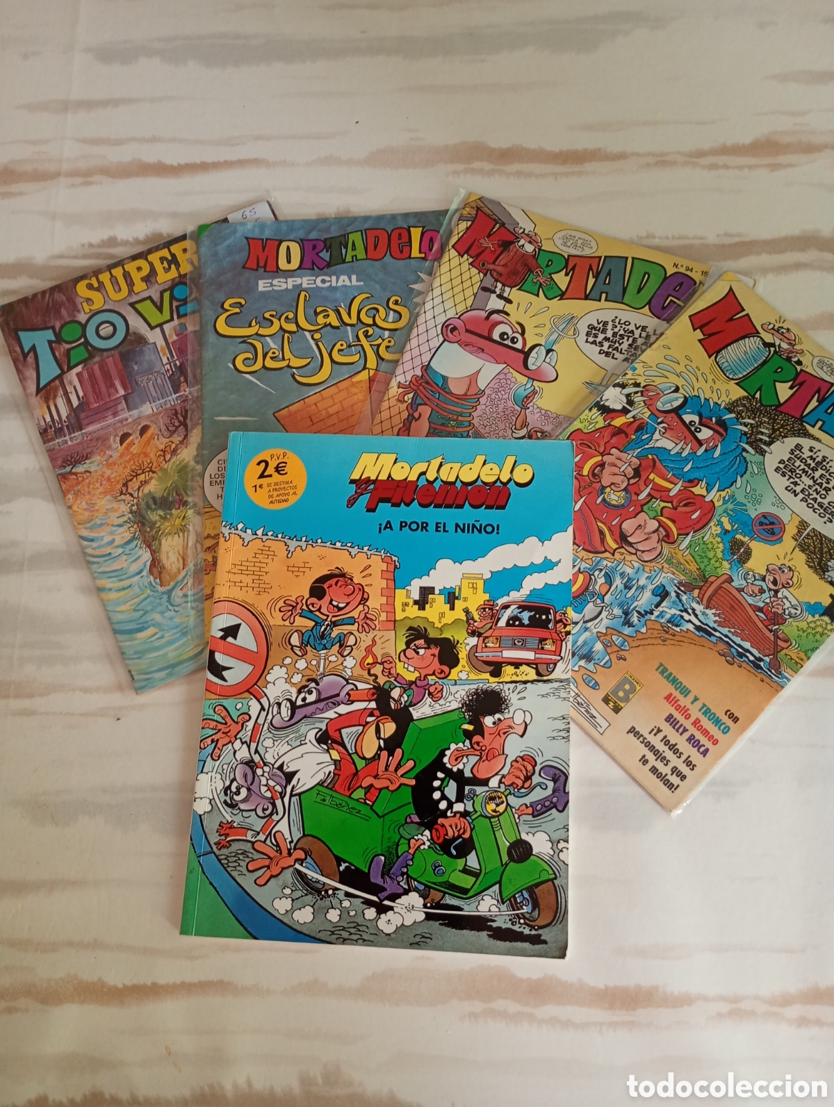 Tebeos: Mortadelo 4 Tebeos & S&uacute;per T&iacute;o Vivo