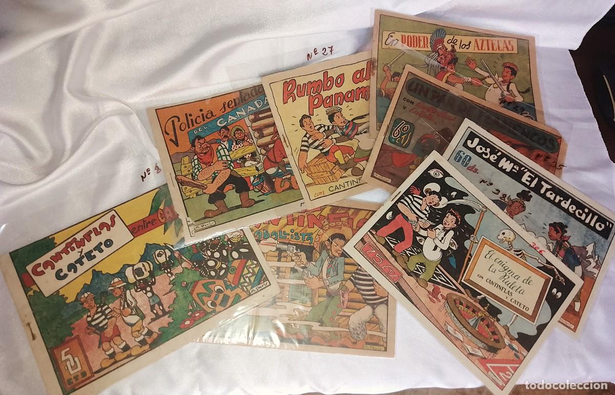 Tebeos: CANTINFLAS Y CATETO-LOTE 8 ORIGINALES-LERSO 1945-2-8-15-27-28-29-35-38-BC-LEER TODO BIEN VER FOTOS