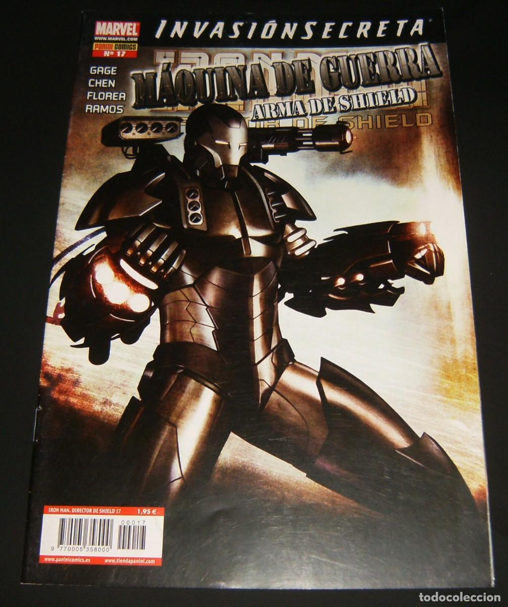 Tebeos: IRON MAN - MAQUINA DE QUERRA . N&uacute;mero 17 . PANINI . CRUCE CON INVASION SECRETA