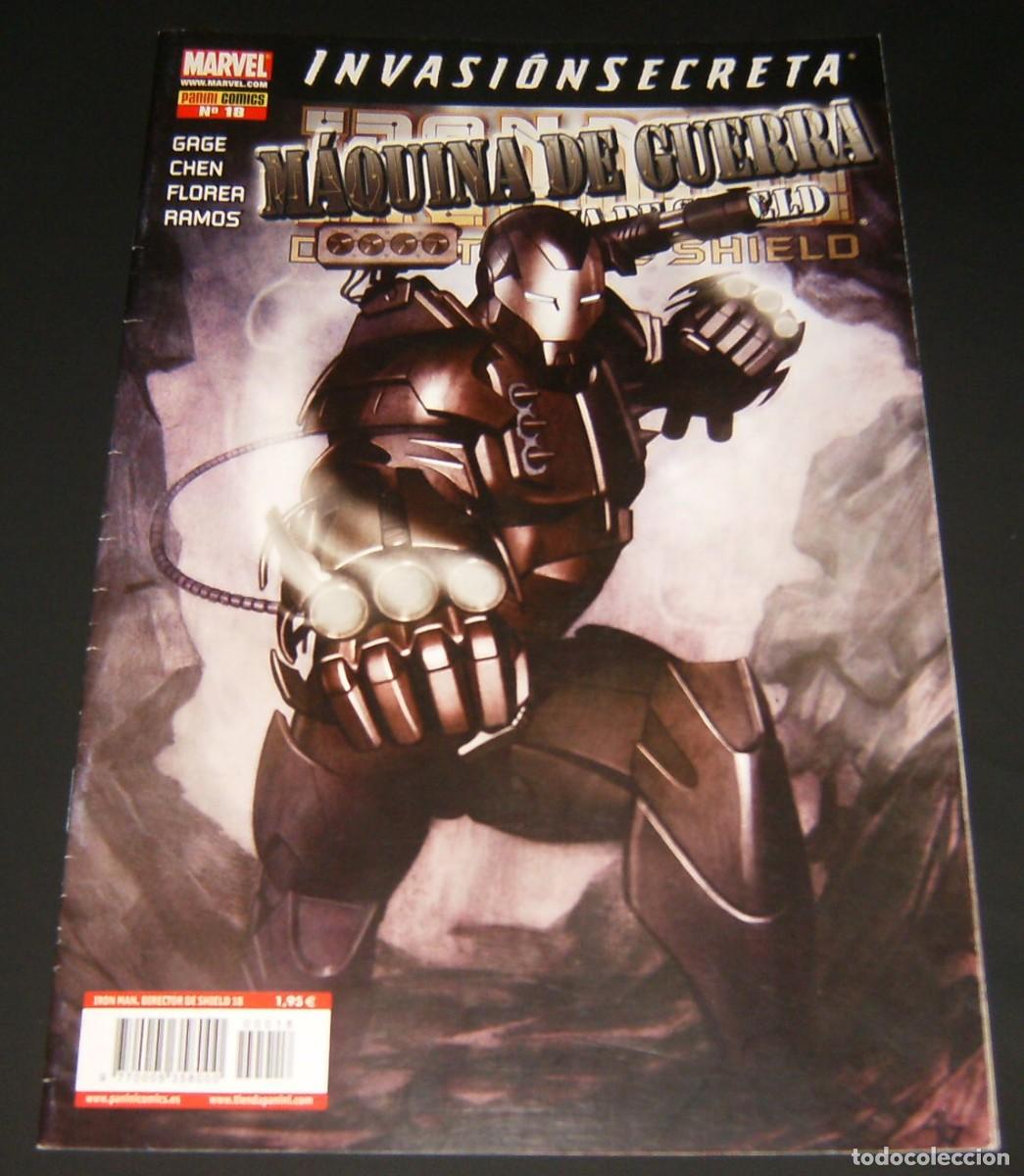 Tebeos: IRON MAN - MAQUINA DE QUERRA . N&uacute;mero 18 . PANINI . CRUCE CON INVASION SECRETA