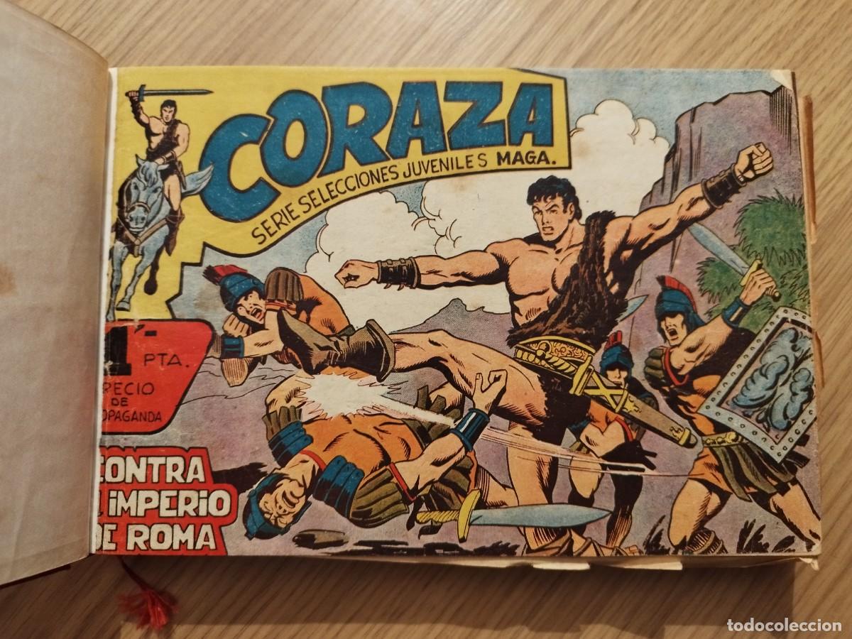 Tebeos: Coraza, Coleccion Completa Maga, Original 1962 Encuadernada