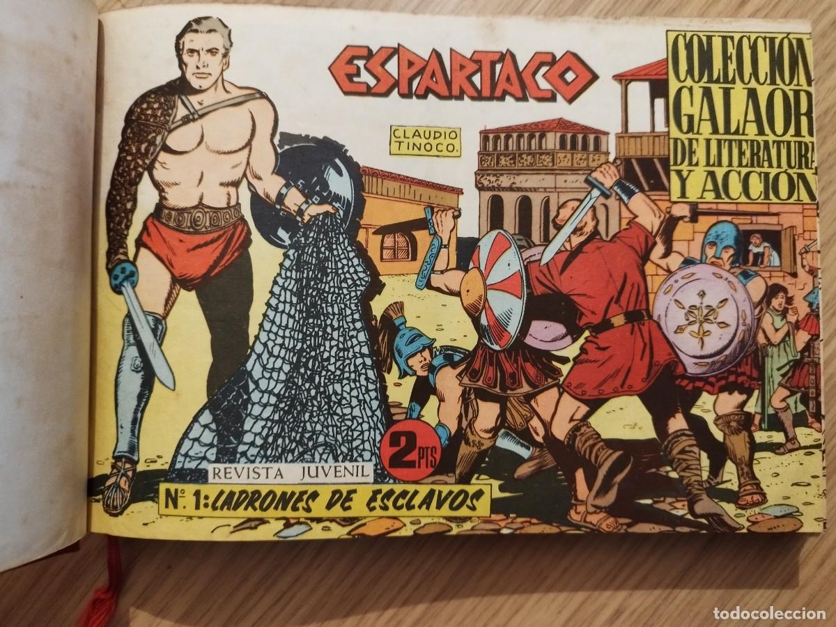 Tebeos: Espartaco, Coleccion Completa Galaor, Original 1964 Encuadernada