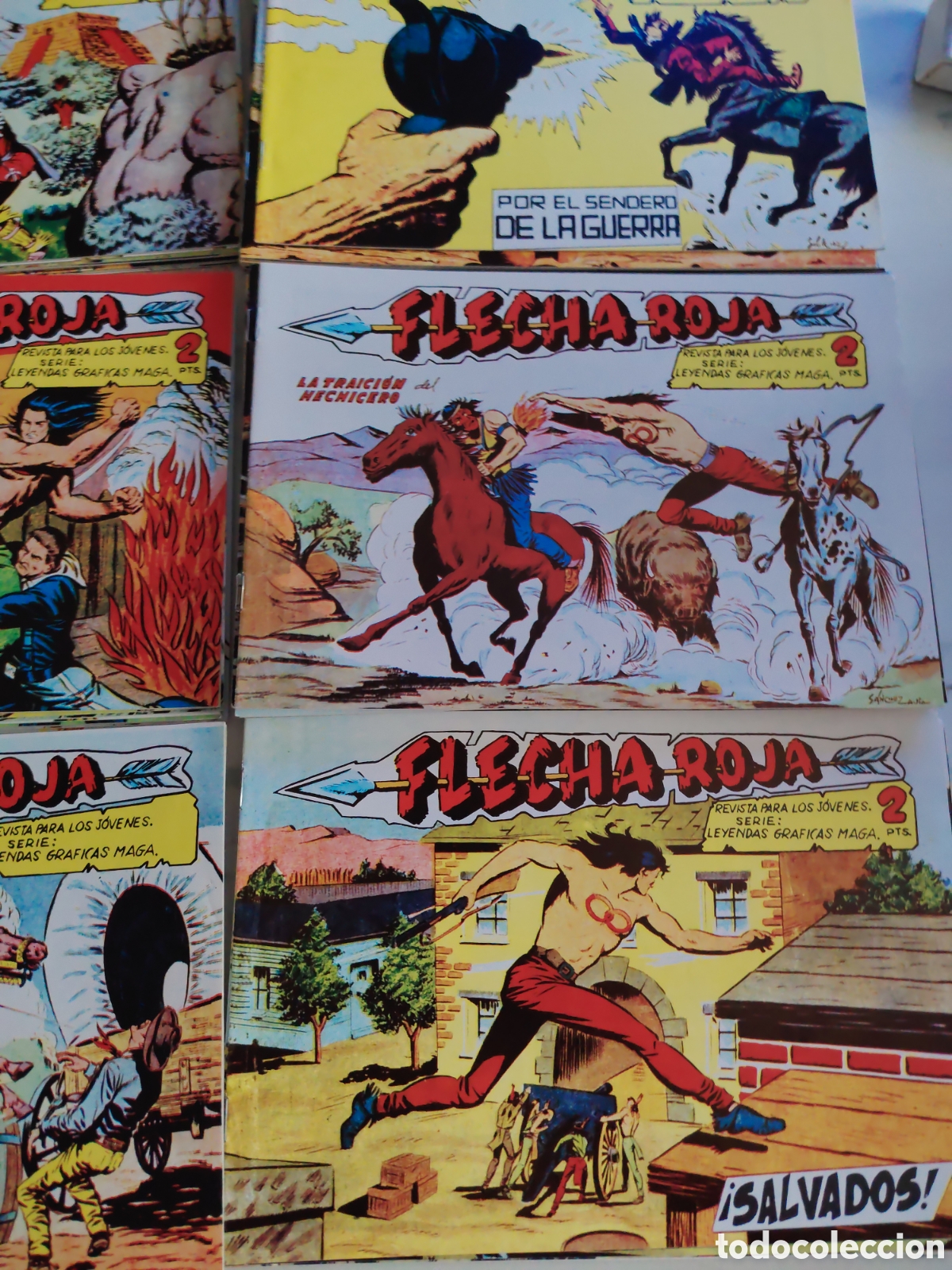 Tebeos: Flecha Roja , Reedici&oacute;n 1962 , 79 n&uacute;meros , impecable - Foto 2