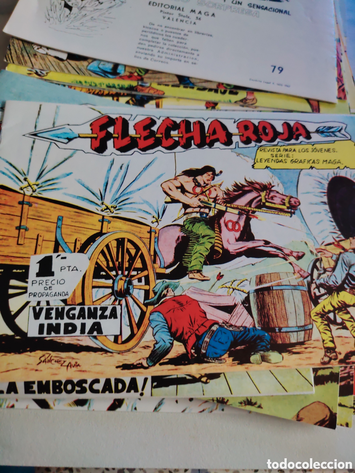 Tebeos: Flecha Roja , Reedici&oacute;n 1962 , 79 n&uacute;meros , impecable - Foto 7