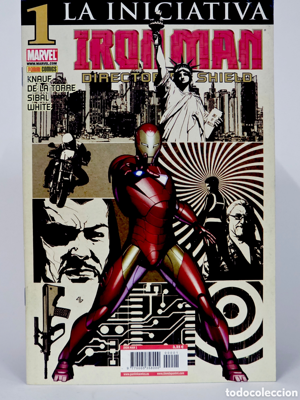 Tebeos: COLECCI&Oacute;N COMPLETA IRON MAN DIRECTOR DE SHIELD C&Oacute;MICS PANINI MARVEL EXCELENTE ESTADO