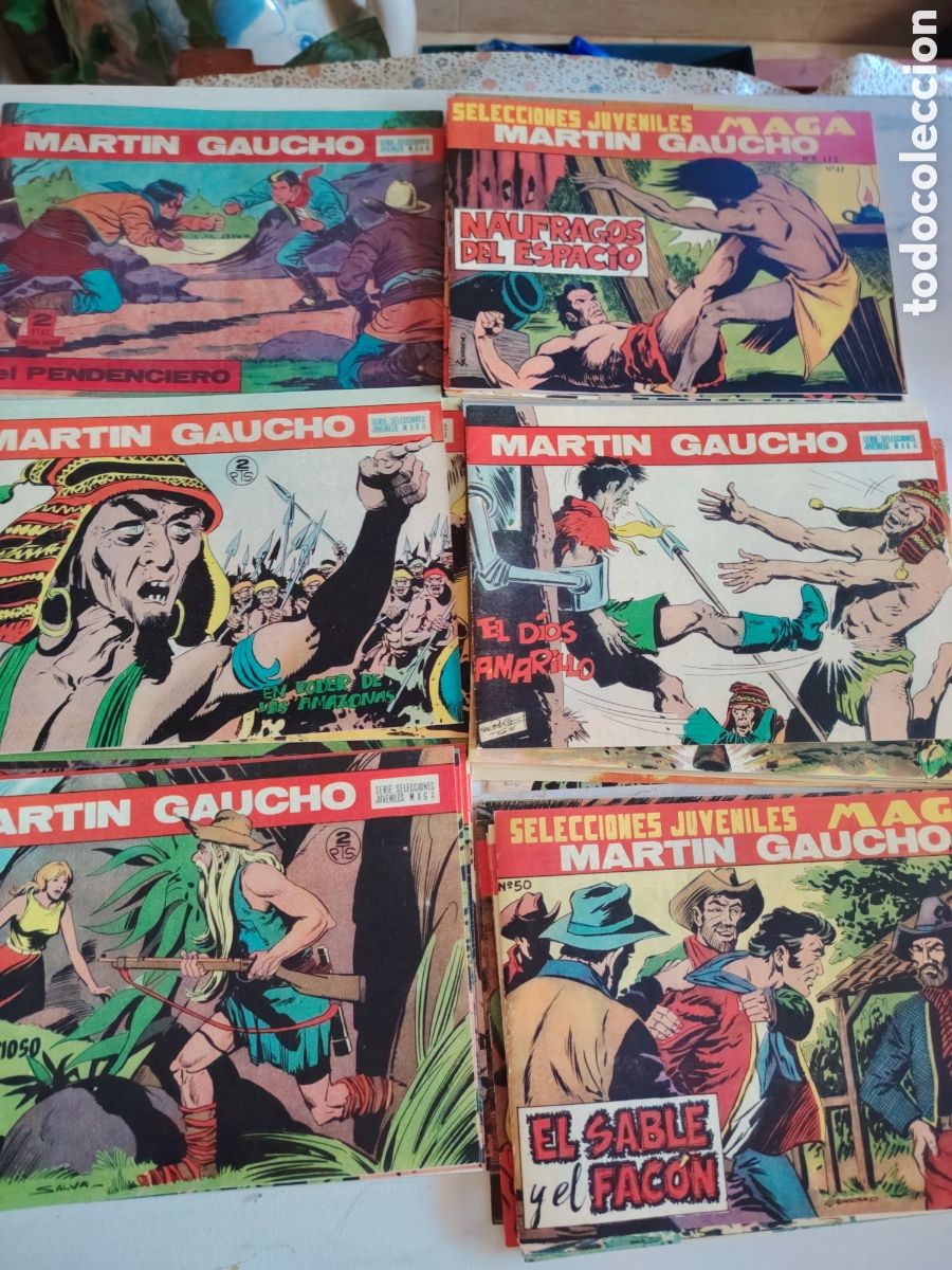 Tebeos: Mart&iacute;n Gaucho , Original 1964 , completa 50 n&uacute;meros