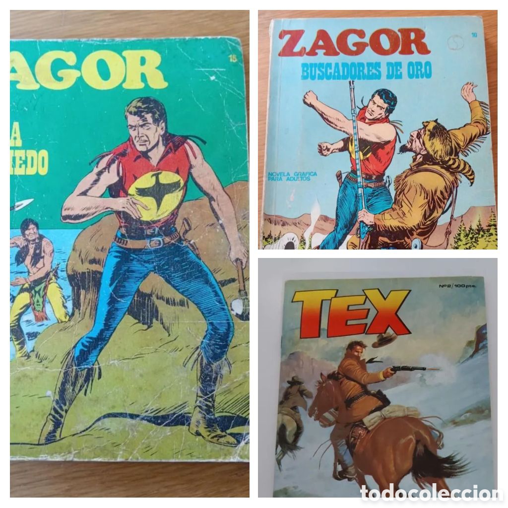 Tebeos: TEX Y ZAGOR LOTE 3 EJEMPLARES