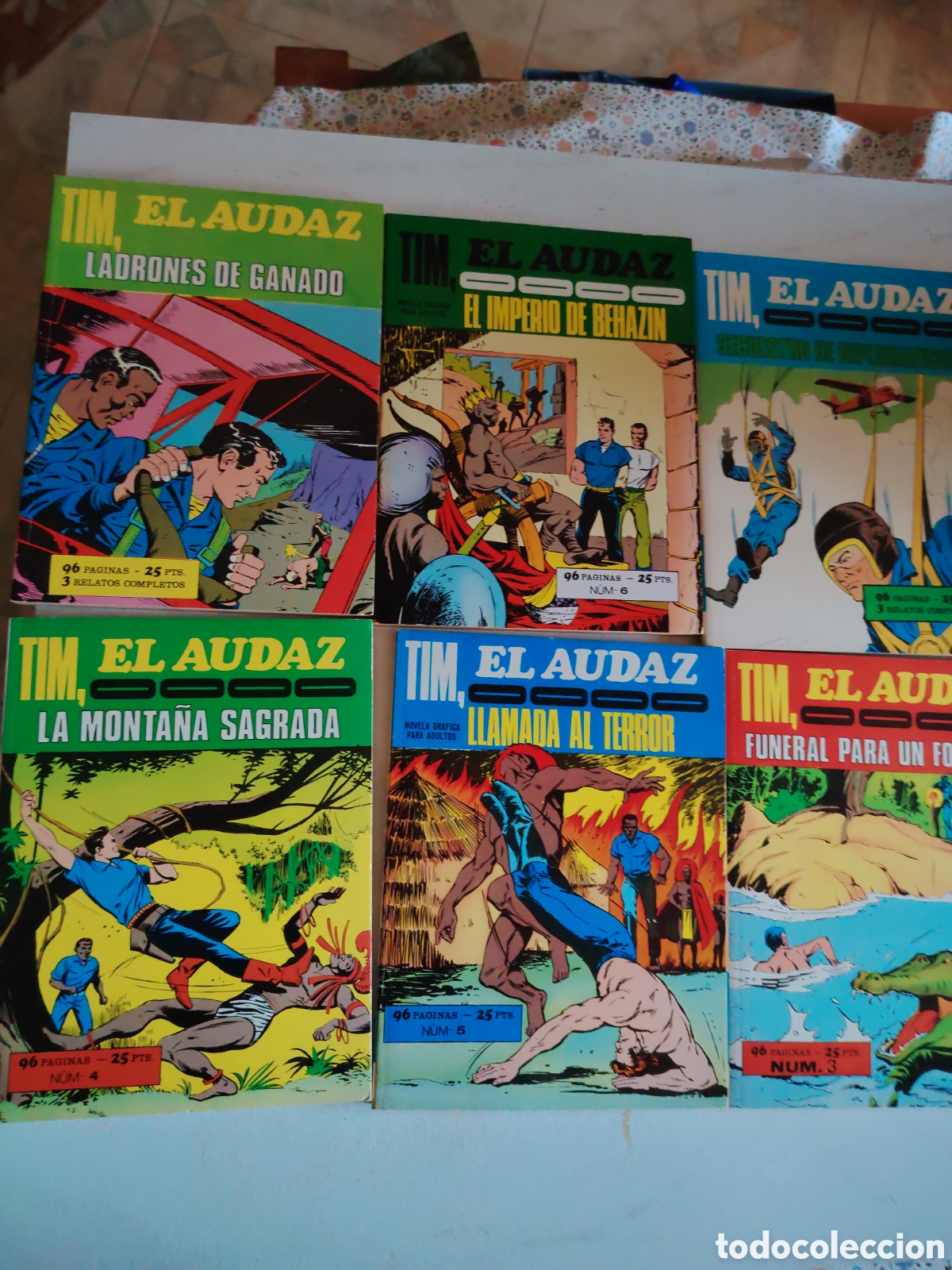 Tebeos: Tim ,el Audaz , Completa 6 n&uacute;meros , de Kiosko