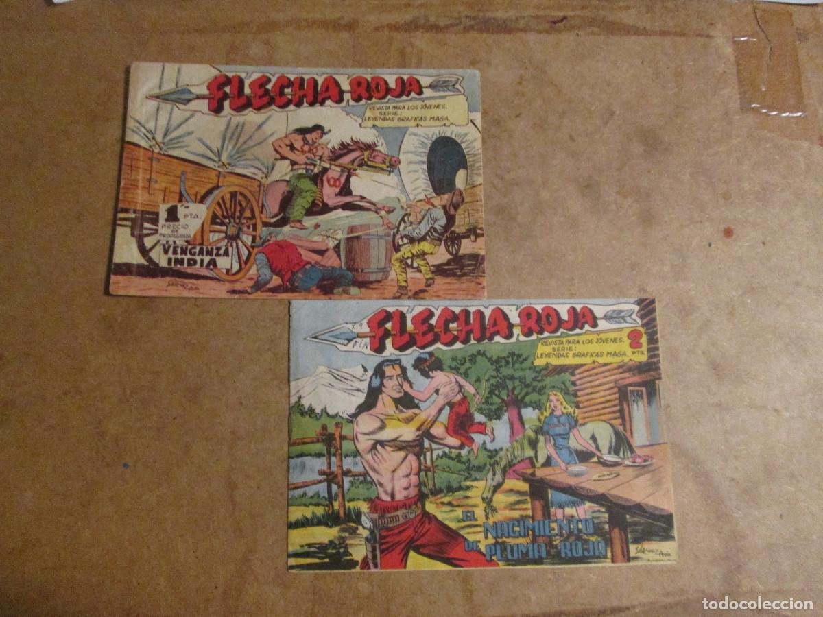 Tebeos: colecci&oacute;n completa flecha roja, original Maga 1962, 79 n&uacute;meros