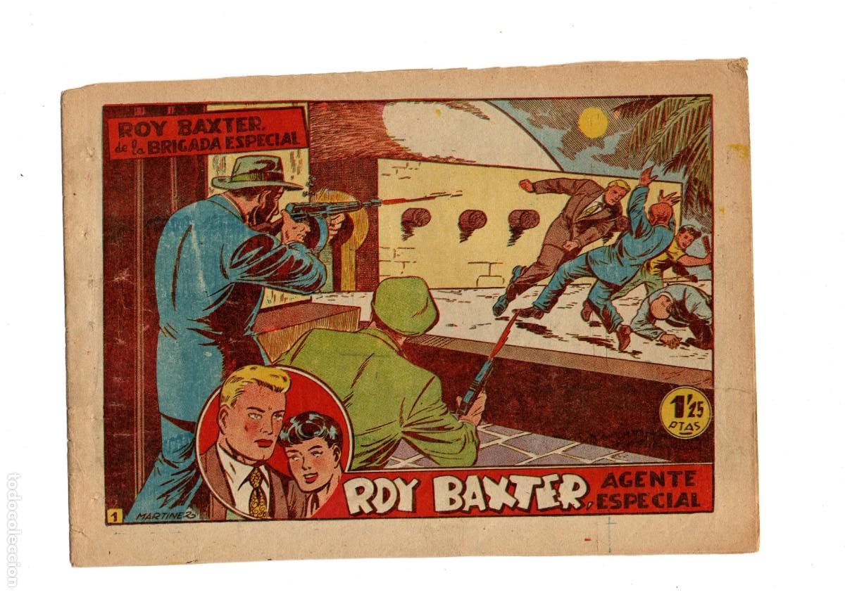 Tebeos: Roy Baxter, Agente Especial Colecci&oacute;n Completa son 20. Tebeos Originales del A&ntilde;o 1957 muy nuevos