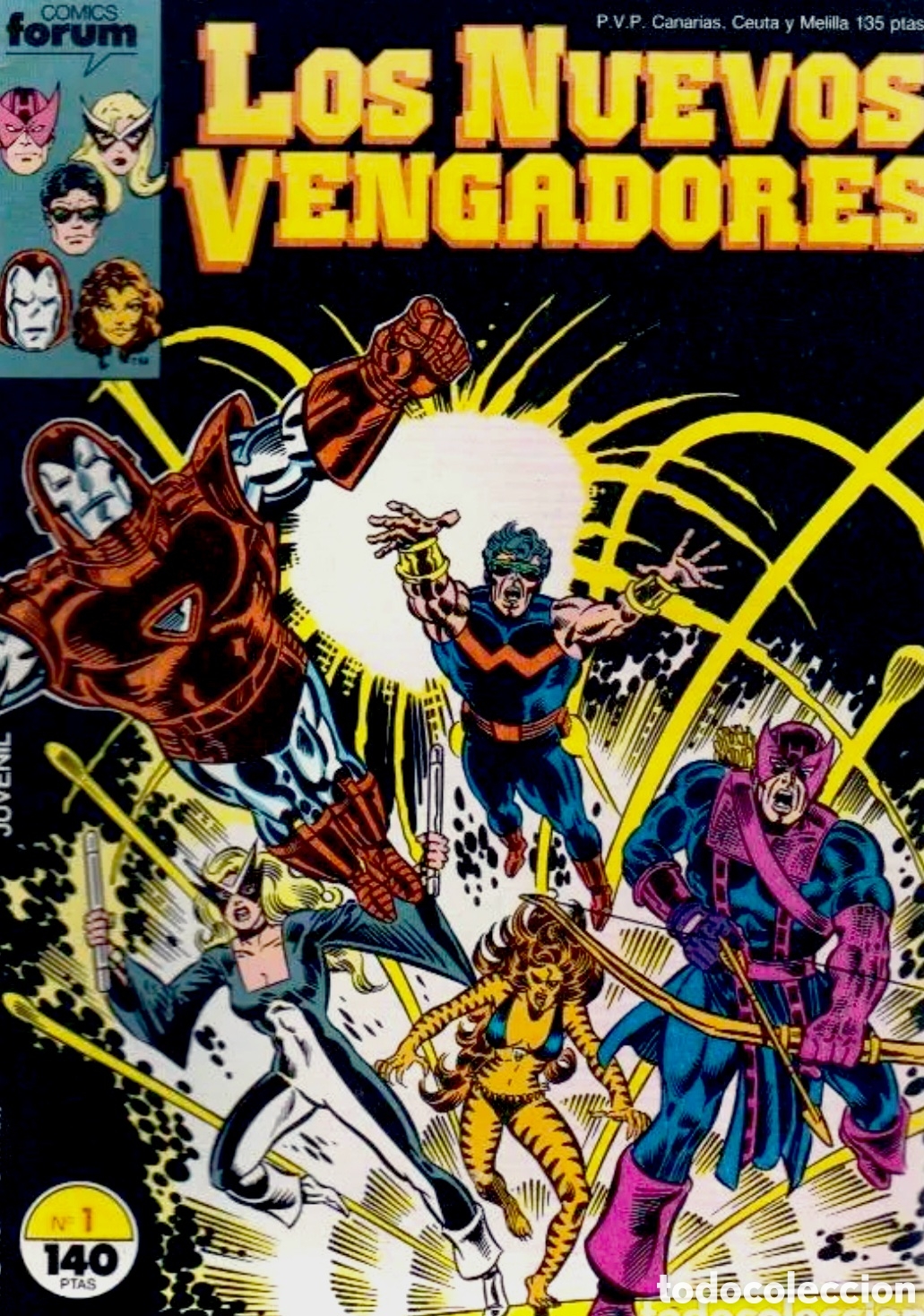Tebeos: COLECCI&Oacute;N COMPLETA LOS NUEVOS VENGADORES VOL.1 COMICS FORUM MARVEL VOLUMEN 1 EXCELENTE ESTADO