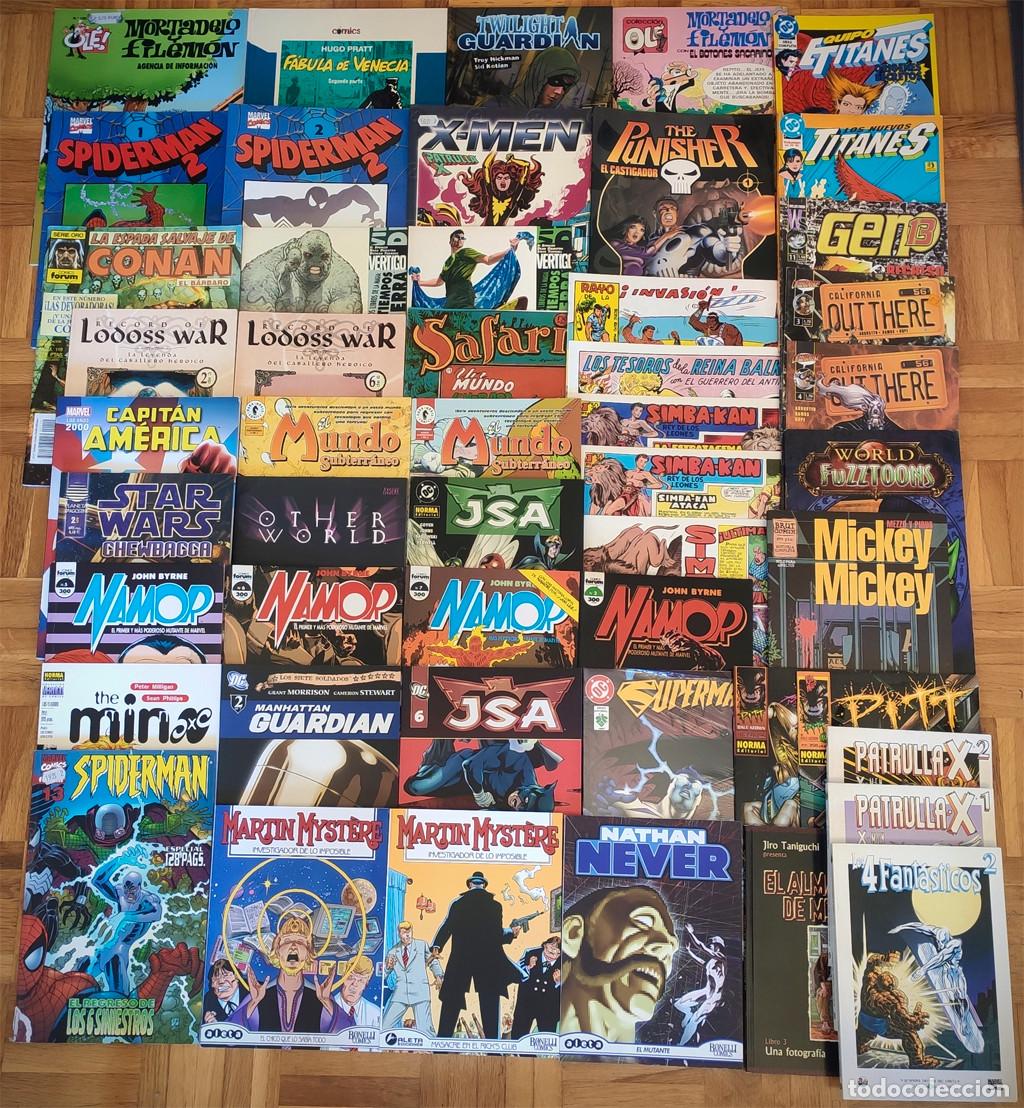 BDs: Lote variado de 50 c&oacute;mics