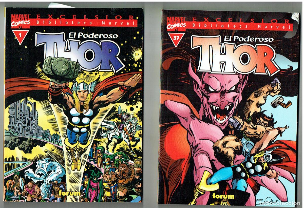 Tebeos: EL PODEROSO THOR. 37 NROS. &iexcl;&iexcl;COLECCI&Oacute;N COMPLETA !!.BBTCA. MARVEL FORUM. (ST/A1. RUM)