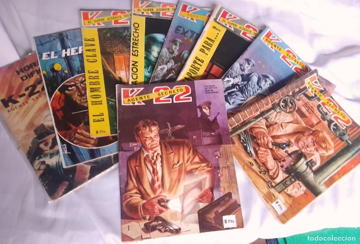 Tebeos: K 22 AGENTE SECRETO-COLECCION COMPLETA DE 9 NOV GRAFICAS OEIGINALES-BIEN-LEER DESCRIPCION VER FOTOS