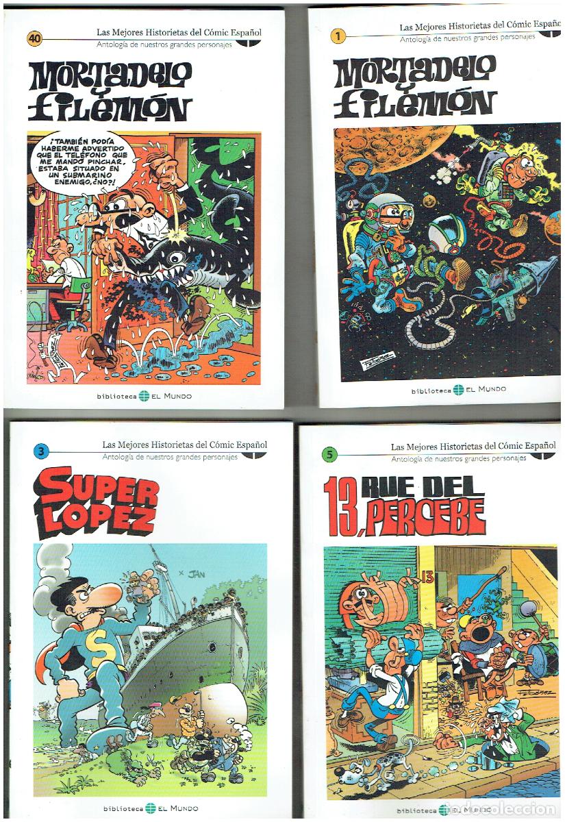 Tebeos: LAS MEJORES HISTORIETAS DEL C&Oacute;MIC ESPA&Ntilde;OL. 40 EJEMPLARES. &iexcl;&iexcl;COMPLETA!!. EL MUNDO. 2005(P.P/B1 RUM)