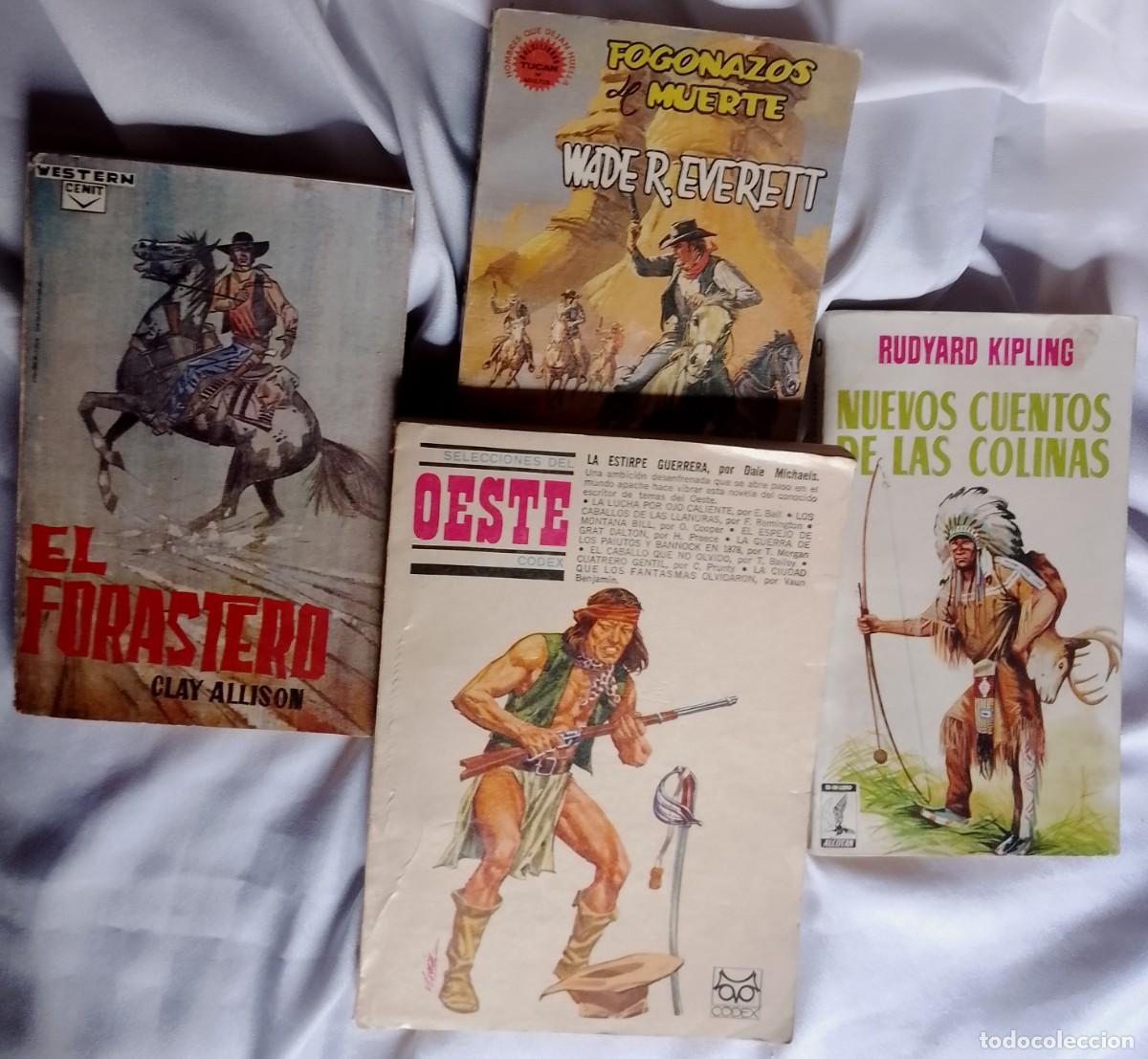 Tebeos: OESTE LOTE DE 4 NOVELAS MUY BUENAS ORIGINALES ANTIGUAS-MUY BIEN-LEER DESCRIPCION VER FOTOS