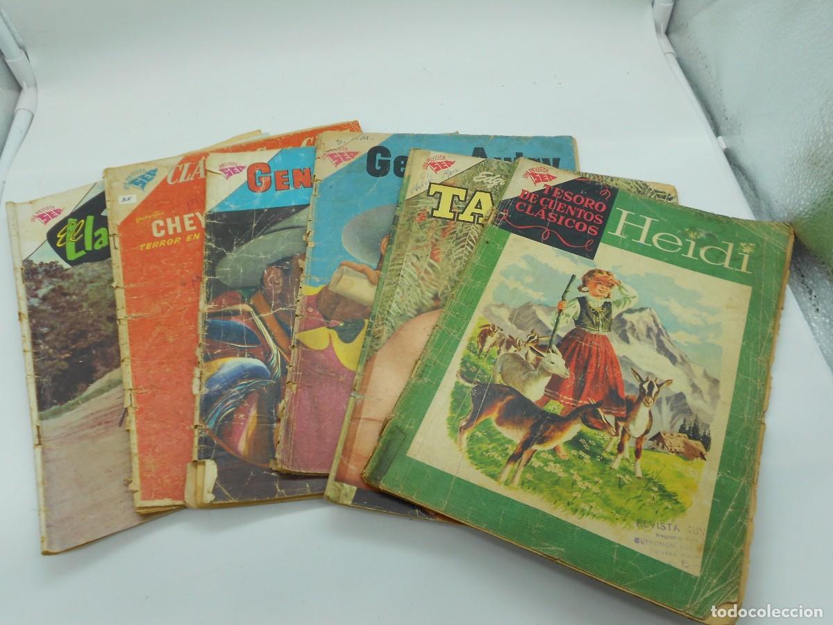 Comics: lote 6 tebeos sea con desgastes evidentes