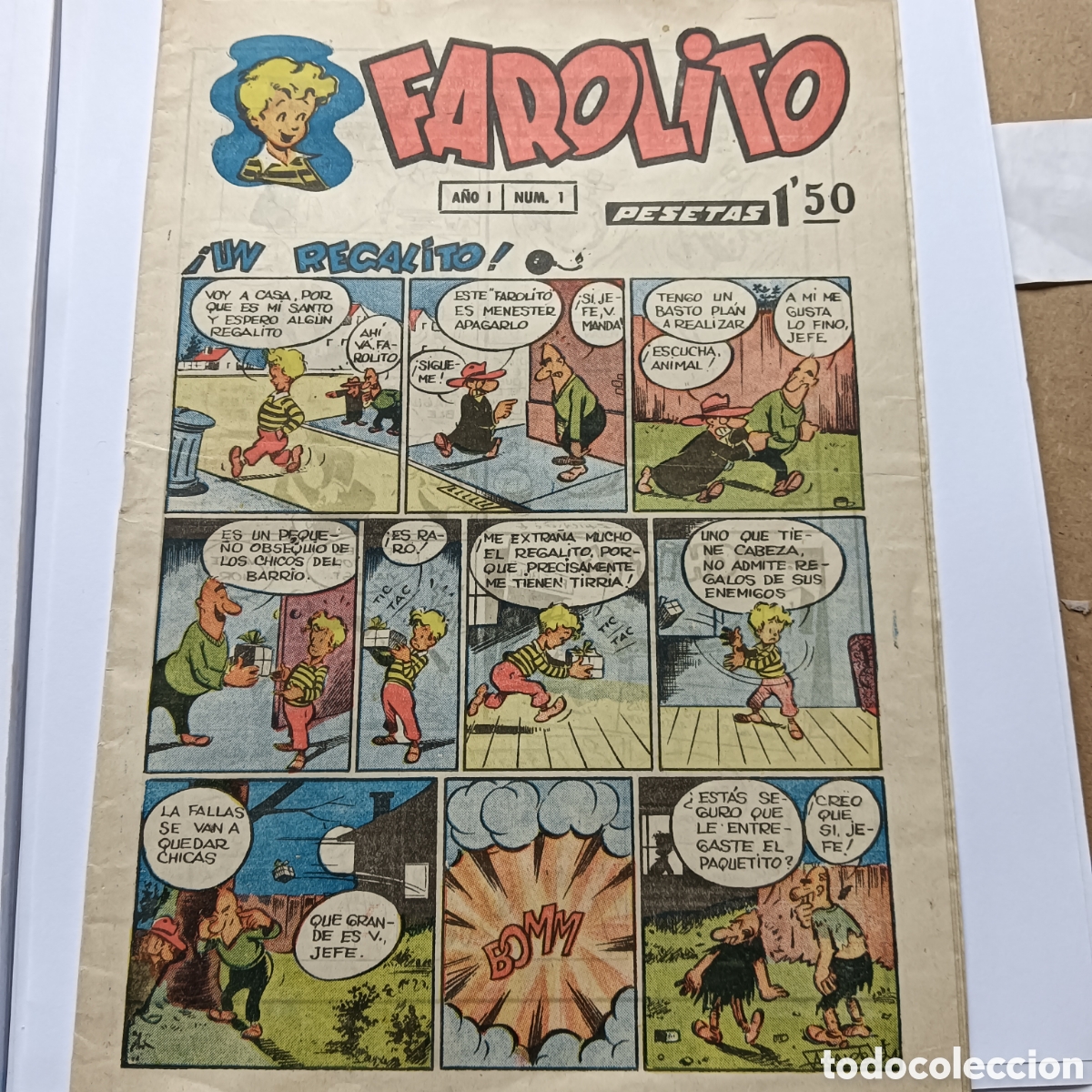Livros de Banda Desenhada: FAROLITO N&Uacute;M 1 A&Ntilde;O1953 EDITORIAL MANRAF
