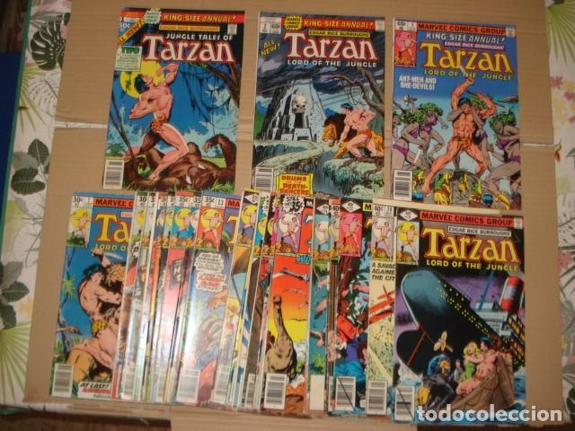 Tebeos: Tarzan, etapa Marvel Comics completa, 29 n&uacute;meros, 3 annual, 1977, muy buen estado. Caja DA