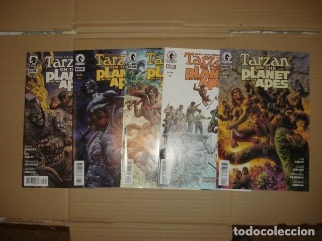 Tebeos: Tarzan on the planet of the apes, 2016, completa, 5 n&uacute;meros, Dakk Horse, muy buen estado. Caja DA