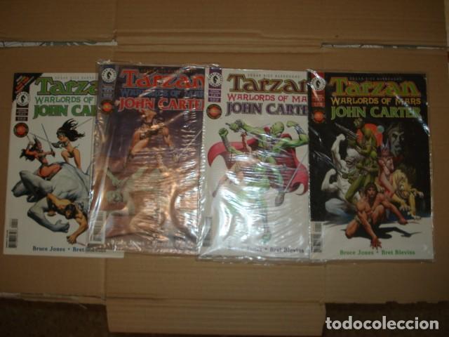 Tebeos: Tarzan/John Carter, Warlords of Mars 1996, completa, 4 n&uacute;meros, Dark Horse, muy buen estado. Caja DA
