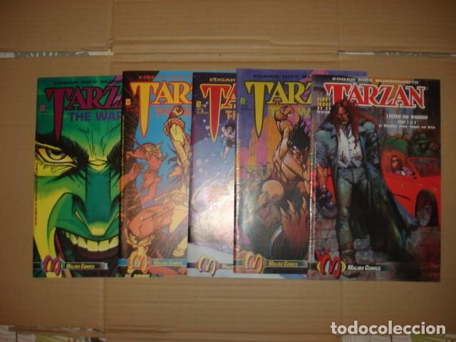 Tebeos: Tarzan: the warrior, 1992, Malibu Comics, completa, 5 n&uacute;meros, muy buen estado. Caja DA