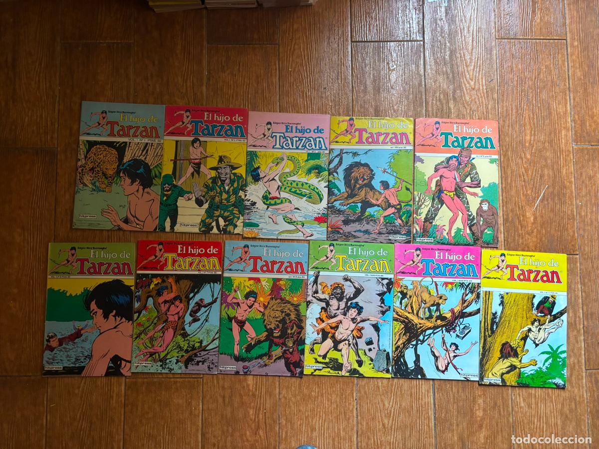 Comics: EL HIJO DE TARZAN COLECCION COMPLETA 11 numeros TOUTAIN HITPRESS 1980