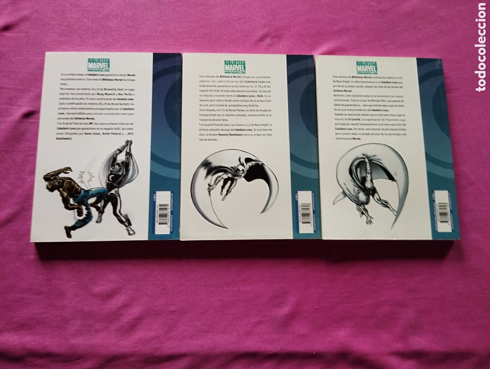 Tebeos: CABALLERO LUNA 3 COMPLETA B.MARVEL PANINI L43 4 - Foto 4