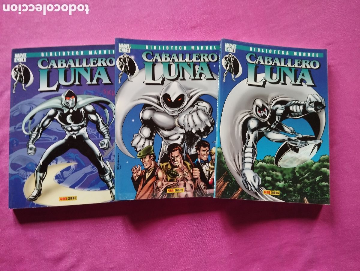 Tebeos: CABALLERO LUNA 3 COMPLETA B.MARVEL PANINI L43 4 - Foto 1