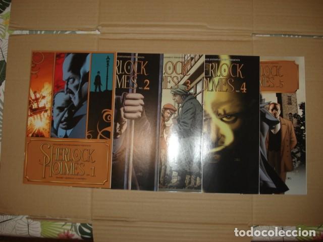 Tebeos: Sherlock Holmes, 2009, completa, 5 n&uacute;meros, Dynamite, muy buen estado. Caja DA