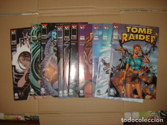 Tebeos: Tom raider: nuevas aventuras, 2002, complketa, 10 n&uacute;meros, Planeta, muy buen estado