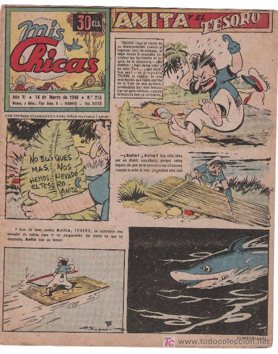 Tebeos: Mis Chicas. n&ordm; 216. A&ntilde;o 1946 - Foto 1