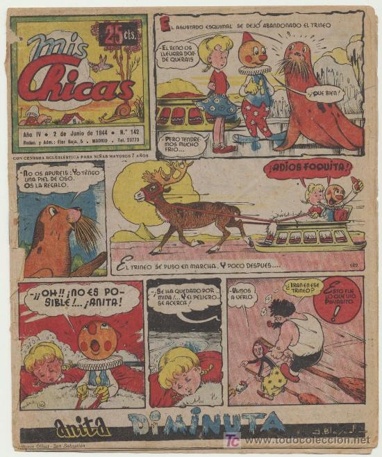 Tebeos: Mis Chicas n&ordm; 142. C.Gil 1941. - Foto 1
