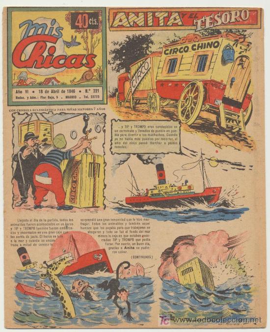Tebeos: Mis Chicas n&ordm; 221. C.Gil 1941.. - Foto 1