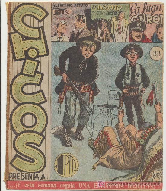 Tebeos: Chicos n&ordm; 33. Cid 1954. - Foto 1