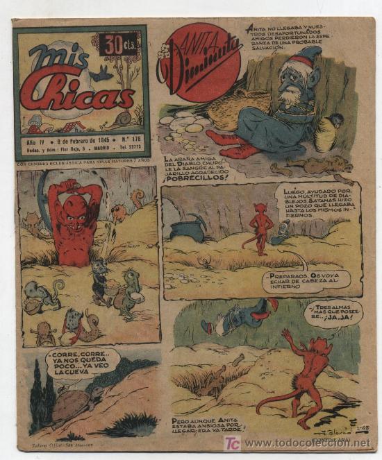 Tebeos: Mis Chicas. C. Gil 1941. n&ordm; 176. - Foto 1