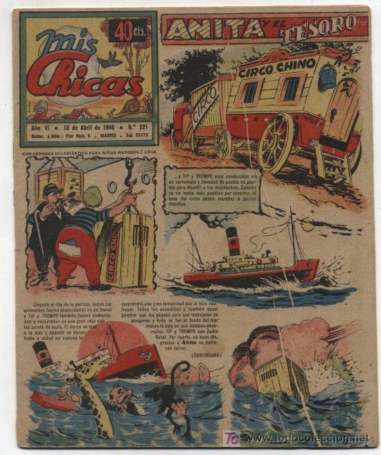 Tebeos: Mis Chicas. C. Gil 1941. n&ordm; 221. - Foto 1