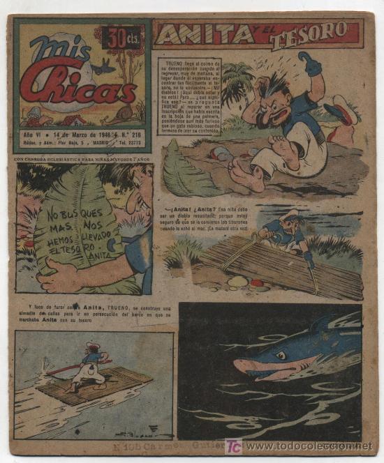 Tebeos: Mis Chicas. C. Gil 1941. n&ordm; 216. - Foto 1
