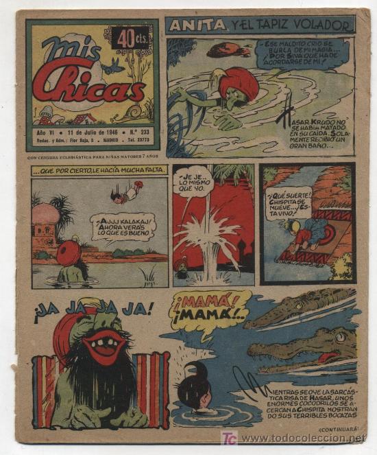 Tebeos: Mis Chicas. C. Gil 1941. n&ordm; 233. - Foto 1