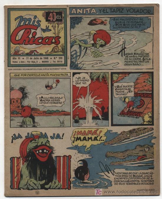 Tebeos: Mis Chicas. C. Gil 1941. n&ordm; 233. - Foto 1
