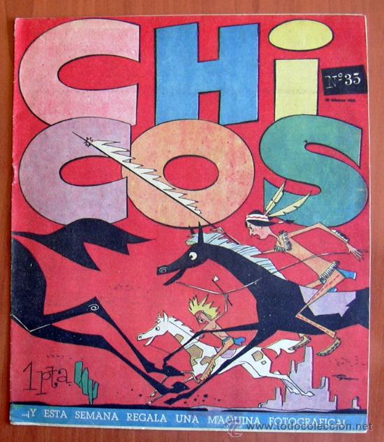 Tebeos: Chicos n&ordm; 35 - Ediciones Cid 1954 - Foto 1