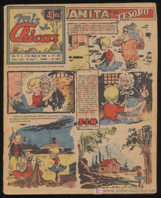 Tebeos: Mis Chicas n&ordm; 223. C. Gil 1941. - Foto 1