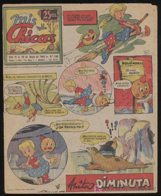 Tebeos: Mis Chicas n&ordm; 140. C. Gil 1941. - Foto 1