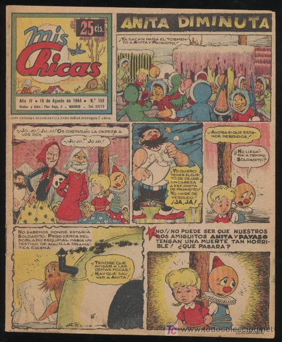Tebeos: Mis Chicas n&ordm; 152. C. Gil 1941. - Foto 1