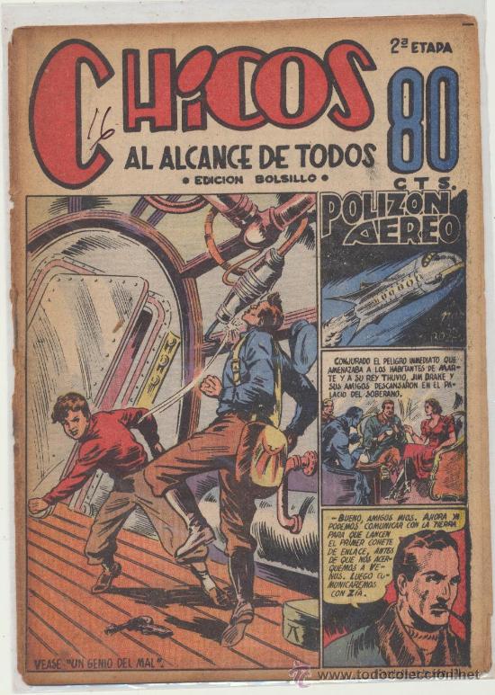 Tebeos: Chicos 2&ordf; n&ordm; 16. Consuelo Gil 1950. - Foto 1