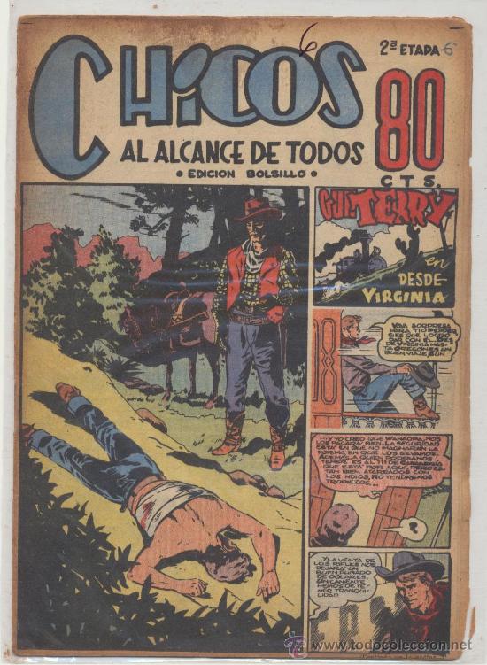 Tebeos: Chicos 2&ordf; n&ordm; 6. Consuelo Gil 1950. - Foto 1