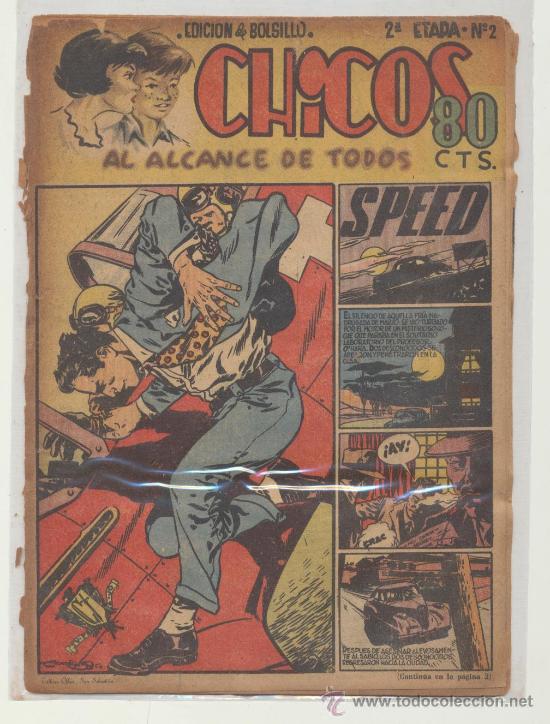 Tebeos: Chicos 2&ordf; n&ordm; 2. Consuelo Gil 1950. - Foto 1
