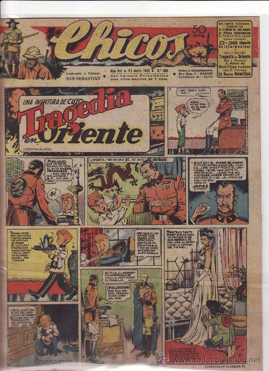 Tebeos: TEBEO CHICOS - 1945 - N&ordm; 355 - Foto 1